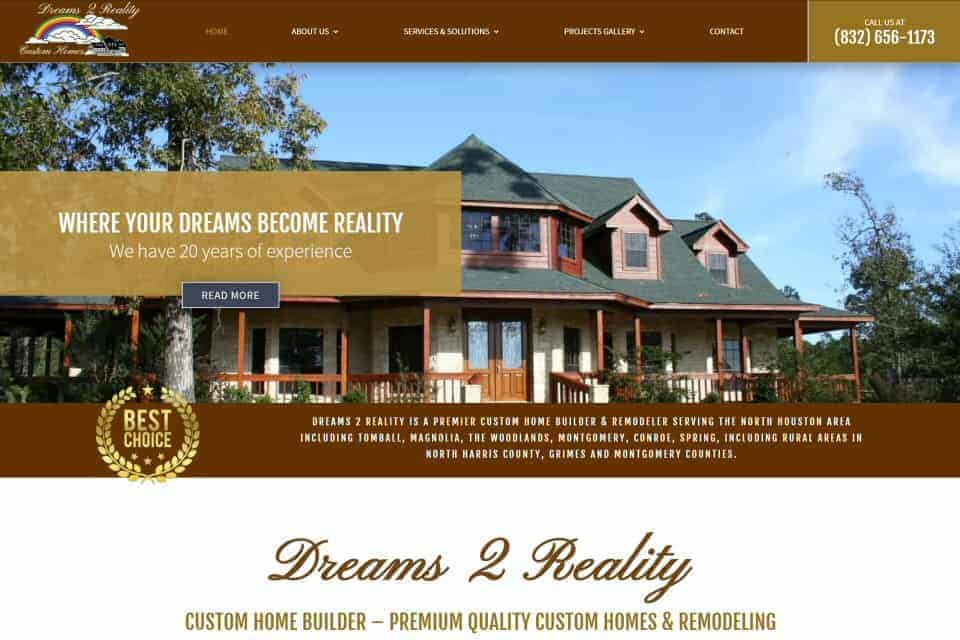 Dreams 2 Reality Custom Homes & Remodeling by T-Shirt Memory Quilts