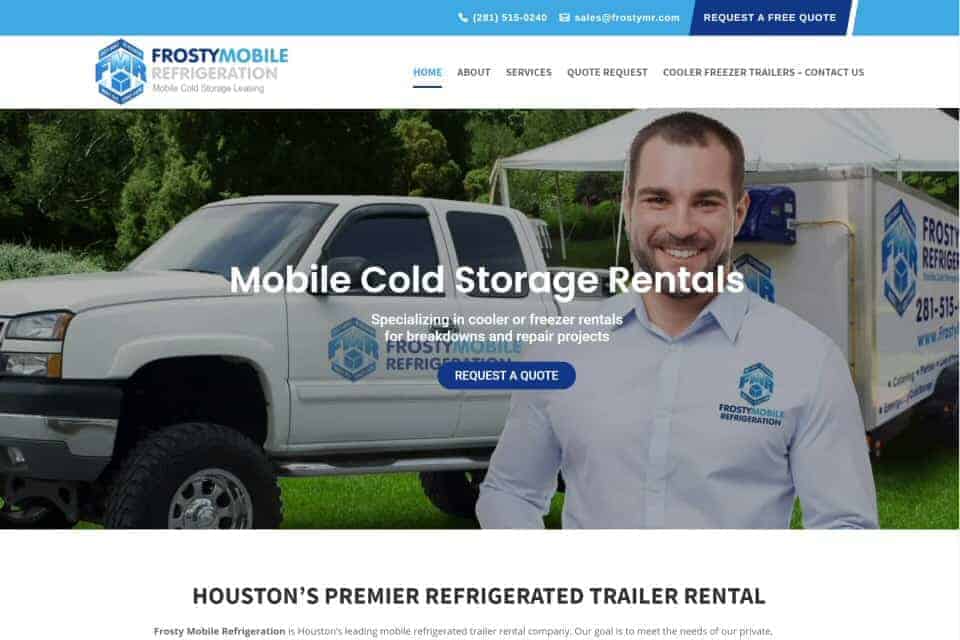 Frosty Mobile Refrigeration by T-Shirt Memory Quilts